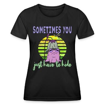 Depression Depression Frog - Women's Functional T-Shirt - black - Front - AI Model Female 172 light (172cm)