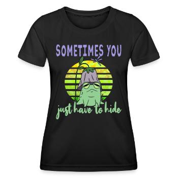 Depression Depression Frog - Women's Functional T-Shirt - black - Front - AI Model Female 172 light (172cm)