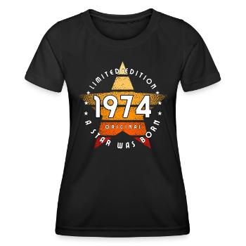 A Star was born 1974 original limited edition - Women's Functional T-Shirt - black - Front - AI Model Female 172 light (172cm)