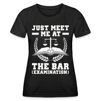 Anwalt - Frauen Funktions-T-Shirt - Schwarz - Vorne - AI Model Female 172 light (172cm)