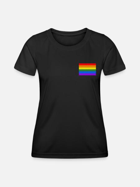 lgbt pride - Frauen Funktions-T-Shirt - Schwarz