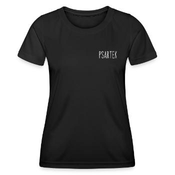 psartek - bravo - félicitations - T-shirt sport Femme - noir - Devant - AI Model Female 172 light (172cm)