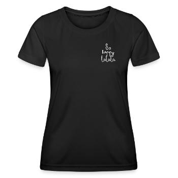 So happy so-so - Women's Functional T-Shirt - black - Front - AI Model Female 172 light (172cm)