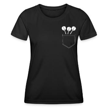 Darts Darts Pocket - T-shirt sport Femme - noir - Devant - AI Model Female 172 light (172cm)