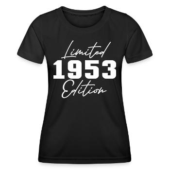 70. Geburtstag Männer Frauen Jubiläum 70 Jahre alt - Frauen Funktions-T-Shirt - Schwarz - Vorne - AI Model Female 172 light (172cm)