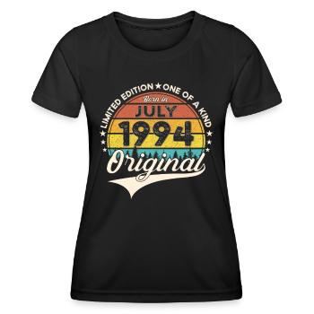 29th Birthday Man Born In July Born 1994 - Women's Functional T-Shirt - black - Front - AI Model Female 172 light (172cm)