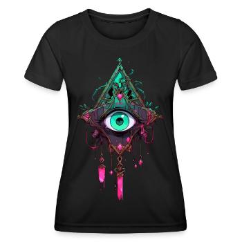 Attrape-rêves #1 - T-shirt sport Femme - noir - Devant - AI Model Female 172 light (172cm)