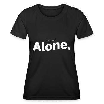 Compagnons - T-shirt sport Femme - noir - Devant - AI Model Female 172 light (172cm)