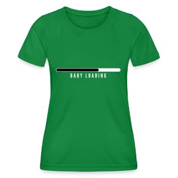 Chargement de bébé - T-shirt sport Femme - vert - Devant - AI Model Female 172 dark (172cm)