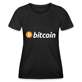 Bitcoin (Bitcoin) - Frauen Funktions-T-Shirt - Schwarz - Vorne - AI Model Female 172 light (172cm)