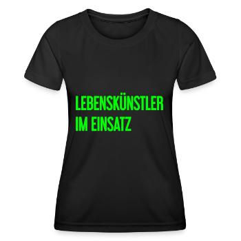 Artists of life in action - Women's Functional T-Shirt - black - Front - AI Model Female 172 light (172cm)