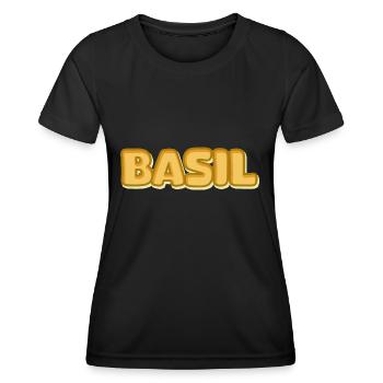 Basilic Basilic - T-shirt sport Femme - noir - Devant - AI Model Female 172 light (172cm)