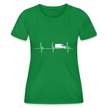 Ambulance Puls Urgences Cadeau - T-shirt sport Femme - vert - Devant - AI Model Female 172 dark (172cm)