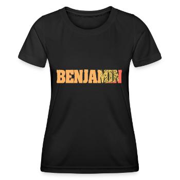 Geschenk für Benjamin - Frauen Funktions-T-Shirt - Schwarz - Vorne - AI Model Female 172 light (172cm)
