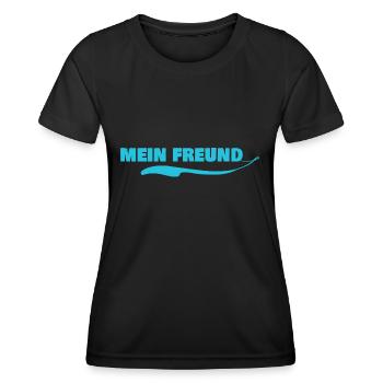 Freundschaft - Frauen Funktions-T-Shirt - Schwarz - Vorne - AI Model Female 172 light (172cm)