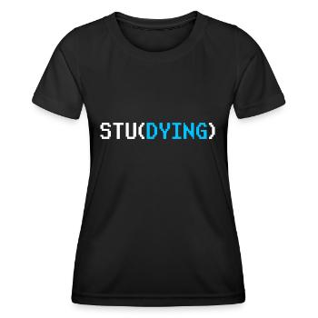 Study Study Learn to Study University - Women's Functional T-Shirt - black - Front - AI Model Female 172 light (172cm)