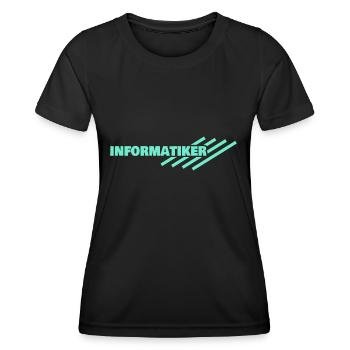 Informaticien - T-shirt sport Femme - noir - Devant - AI Model Female 172 light (172cm)