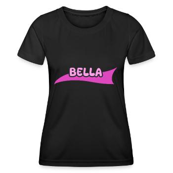 Bella als Vorname - Frauen Funktions-T-Shirt - Schwarz - Vorne - AI Model Female 172 light (172cm)