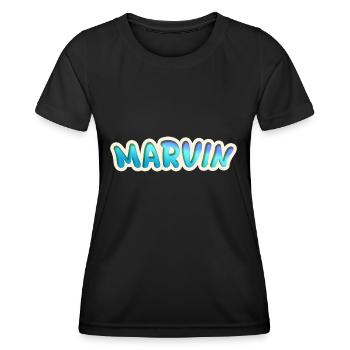 Gift for Marvin - Women's Functional T-Shirt - black - Front - AI Model Female 172 light (172cm)