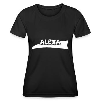 Geschenk für Alexa - Frauen Funktions-T-Shirt - Schwarz - Vorne - AI Model Female 172 light (172cm)
