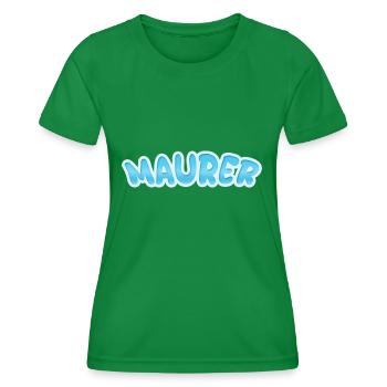 Gift for bricklayer - Women's Functional T-Shirt - kelly green - Front - AI Model Female 172 dark (172cm)