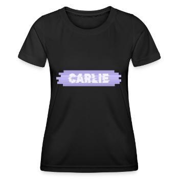 Carlie dans le rôle de la mère - T-shirt sport Femme - noir - Devant - AI Model Female 172 light (172cm)