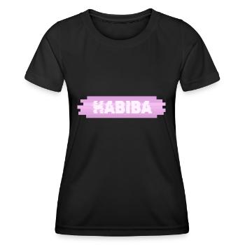 Frauenname Habiba - Frauen Funktions-T-Shirt - Schwarz - Vorne - AI Model Female 172 light (172cm)