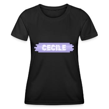 Mère Cécile - T-shirt sport Femme - noir - Devant - AI Model Female 172 light (172cm)