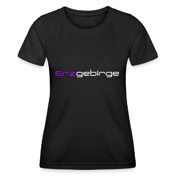 Erzgebirge - Frauen Funktions-T-Shirt - Schwarz - Vorne - AI Model Female 172 light (172cm)