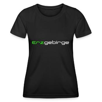 Erzgebirge - Frauen Funktions-T-Shirt - Schwarz - Vorne - AI Model Female 172 light (172cm)