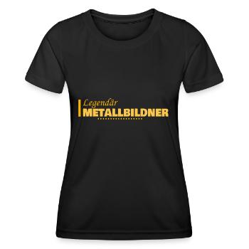 Sculpteurs sur métal - T-shirt sport Femme - noir - Devant - AI Model Female 172 light (172cm)