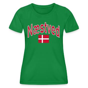 Drapeau du Danemark Næstved - T-shirt sport Femme - vert - Devant - AI Model Female 172 dark (172cm)
