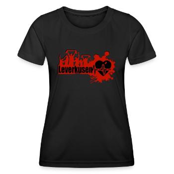 Leverkusen Fan - Frauen Funktions-T-Shirt - Schwarz - Vorne - AI Model Female 172 light (172cm)