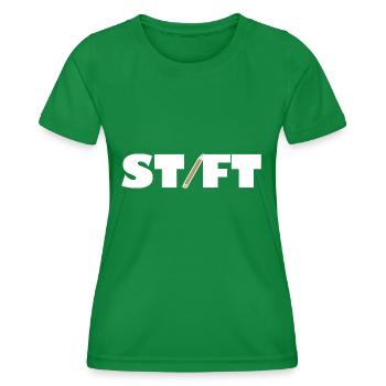 Stylo - T-shirt sport Femme - vert - Devant - AI Model Female 172 dark (172cm)