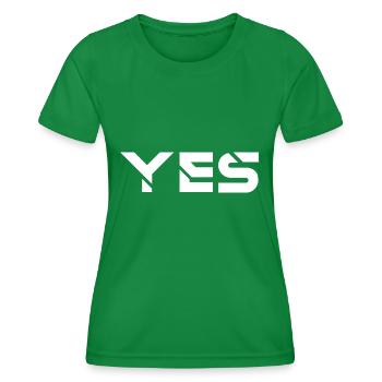 yes ja - Frauen Funktions-T-Shirt - Kelly Green - Vorne - AI Model Female 172 dark (172cm)