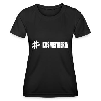 Kosmetikerin - Frauen Funktions-T-Shirt - Schwarz - Vorne - AI Model Female 172 light (172cm)