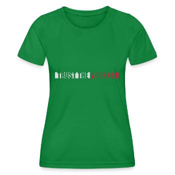 faire confiance au processus Devis - T-shirt sport Femme - vert - Devant - AI Model Female 172 dark (172cm)