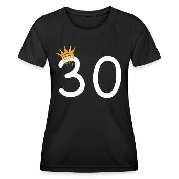 30 - Women's Functional T-Shirt - black - Front - AI Model Female 172 light (172cm)