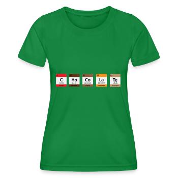 Chocolate - Women's Functional T-Shirt - kelly green - Front - AI Model Female 172 dark (172cm)