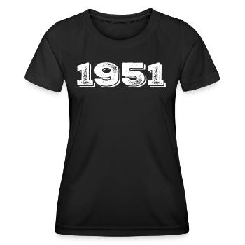 Geburtstagsgeschenk 1951 - 1951 - Frauen Funktions-T-Shirt - Schwarz - Vorne - AI Model Female 172 light (172cm)