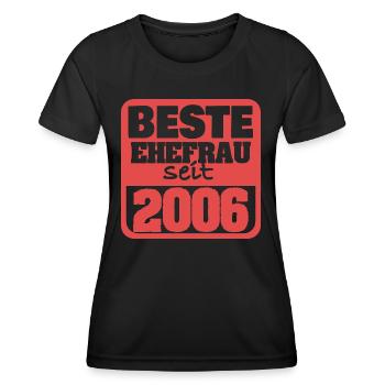 Ehe 2006 - Frauen Funktions-T-Shirt - Schwarz - Vorne - AI Model Female 172 light (172cm)