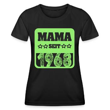 Muttertag 1968 - Frauen Funktions-T-Shirt - Schwarz - Vorne - AI Model Female 172 light (172cm)
