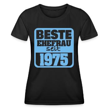 1975 - Women's Functional T-Shirt - black - Front - AI Model Female 172 light (172cm)