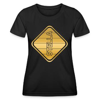 Geschenk für Stella - Frauen Funktions-T-Shirt - Schwarz - Vorne - AI Model Female 172 light (172cm)