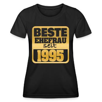 1995 - T-shirt sport Femme - noir - Devant - AI Model Female 172 light (172cm)