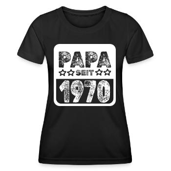 1970 1970 - Frauen Funktions-T-Shirt - Schwarz - Vorne - AI Model Female 172 light (172cm)