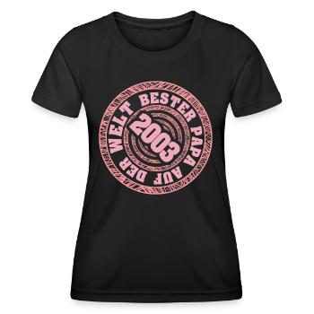 Vater 2003 - Frauen Funktions-T-Shirt - Schwarz - Vorne - AI Model Female 172 light (172cm)