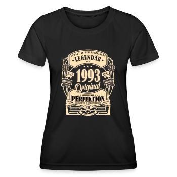 30th Birthday Gift Myth Legend Original - Women's Functional T-Shirt - black - Front - AI Model Female 172 light (172cm)
