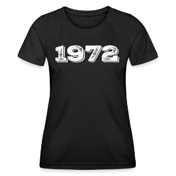 Geburtstagsgeschenk 1972 - 1972 - Frauen Funktions-T-Shirt - Schwarz - Vorne - AI Model Female 172 light (172cm)