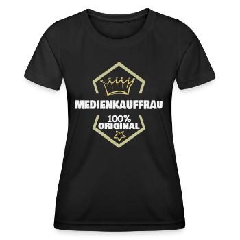 Media clerk - Women's Functional T-Shirt - black - Front - AI Model Female 172 light (172cm)